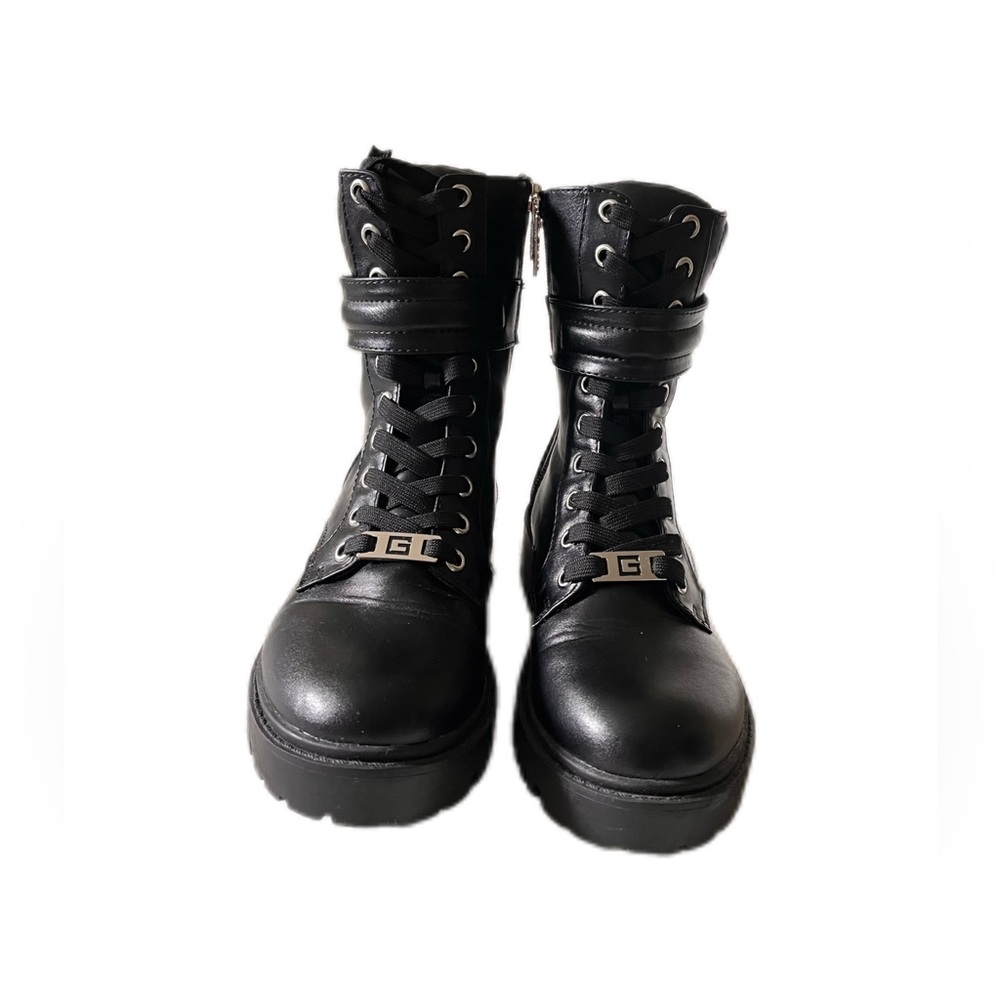Women's Black Leather Boots Guess